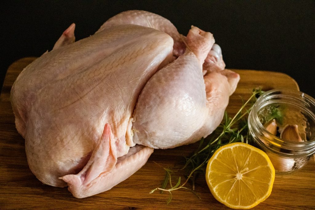 Roasting Chicken With Meat Thermometer