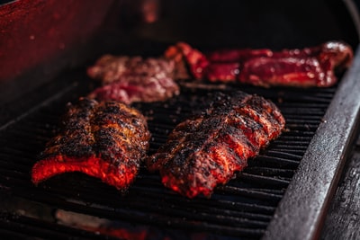Grilling Meat With A Meat Thermometer
